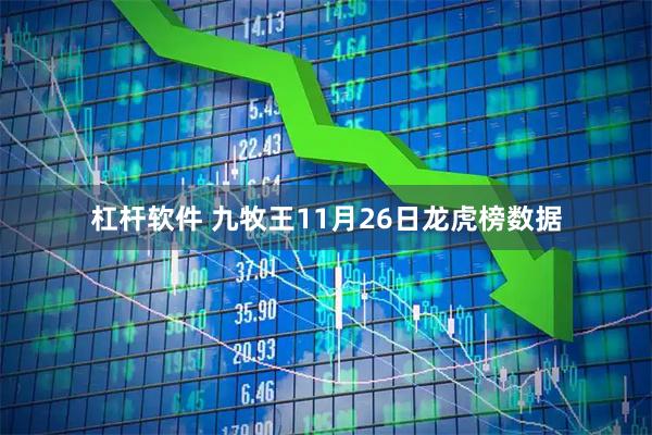 杠杆软件 九牧王11月26日龙虎榜数据